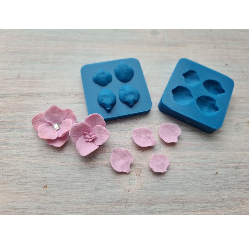 Silicone mold, Lilac flowers, 2-part mold, 3D, 7 pcs., Modeling tools for  sculpting leaves and flowers, for home decor