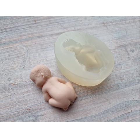 Silicone mold, Baby, 2D, ~ 3*5.4 cm, H:2 cm