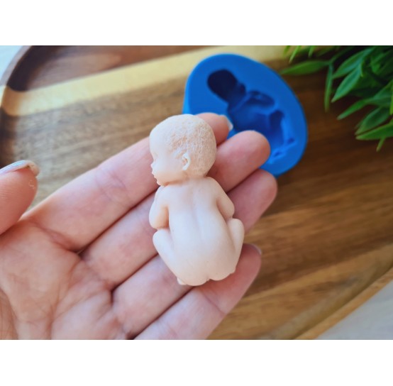 Silicone mold, Baby, 2D, ~ 2.9*5.2 cm, H:1.9 cm