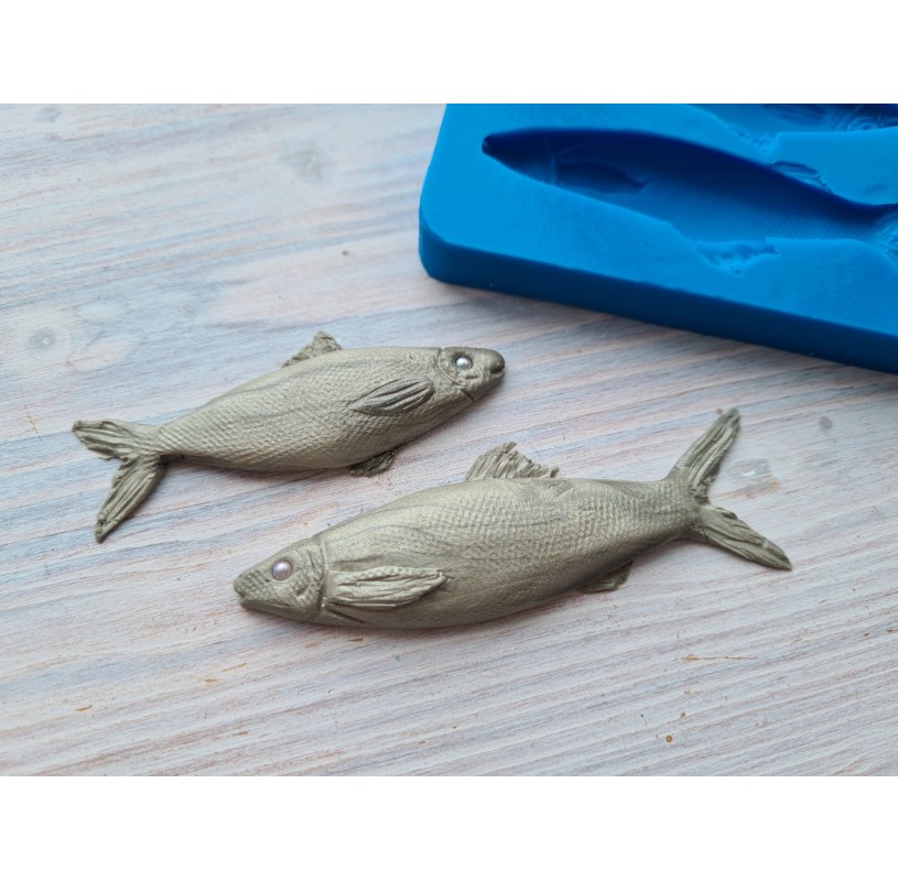 Silicone mold, Fish, 2 pcs., Modeling tools, for man and boys, for home  decor