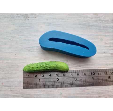 Silicone mold, Cucumber, style 1, ~ 1.1*6.5 cm, H:1.3 cm