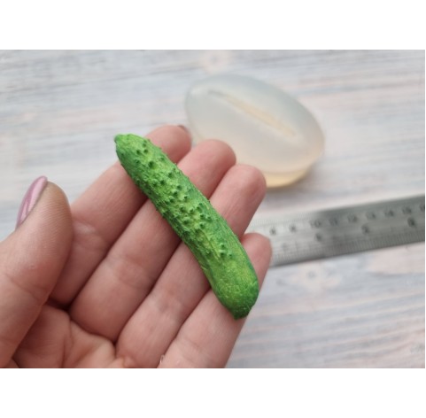 Silicone mold, Cucumber, style 1, ~ 1.1*6.5 cm, H:1.3 cm