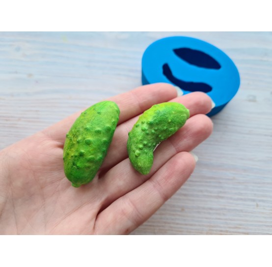 Silicone mold, Cucumber, medium, 2 pcs., ~ 2-4.5 cm, ~ 1.3-3.8 cm