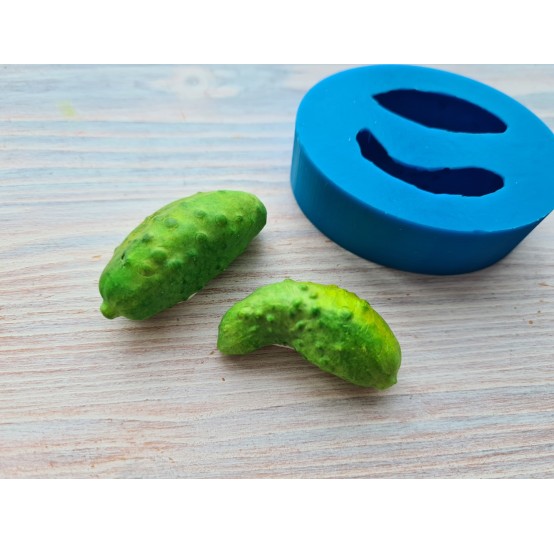 Silicone mold, Cucumber, medium, 2 pcs., ~ 2-4.5 cm, ~ 1.3-3.8 cm