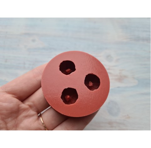 Silicone mold, Mini mandarin, 3 pcs., ~ 2 cm
