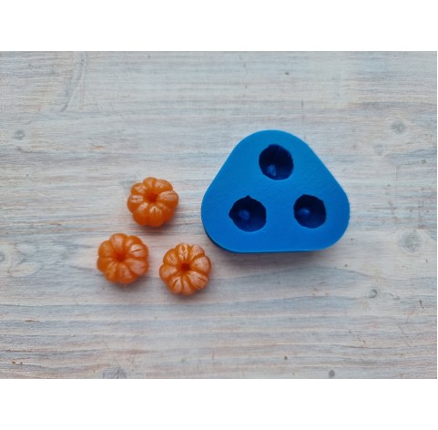 Silicone mold, Mini mandarin, style 3, 3 elements, ~ 1.8 cm, H:1.1 cm