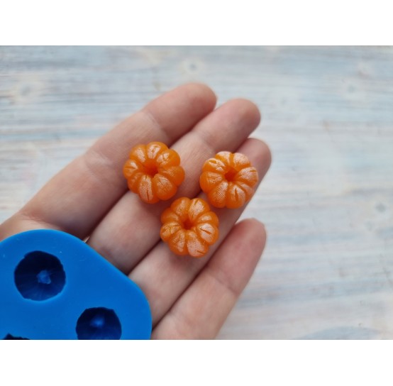 Silicone mold, Mini mandarin, 3 pcs., ~ 1.8 cm, H:1.1 cm