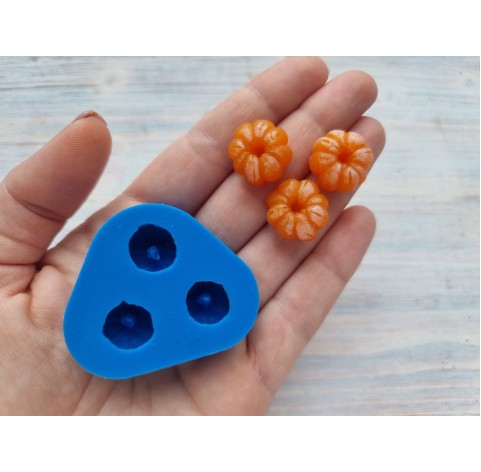 Silicone mold, Mini mandarin, style 3, 3 elements, ~ 1.8 cm, H:1.1 cm