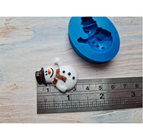 Silicone mold, Snowman, ~ 2.7 * 3.3 cm
