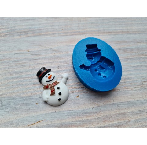 Silicone mold, Snowman, ~ 2.7 * 3.3 cm