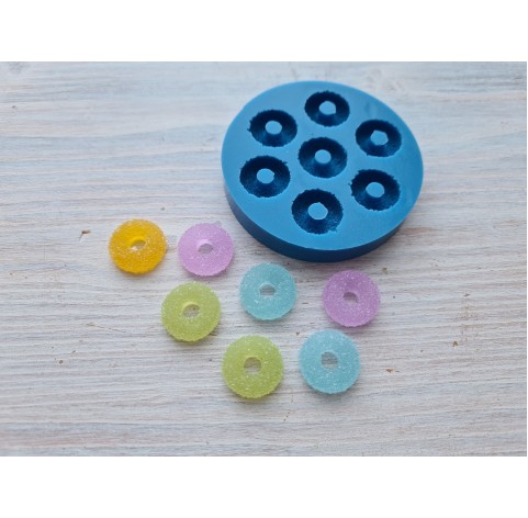 Silicone mold, Sugar rounds, 7 pcs., ~ 1.2 cm