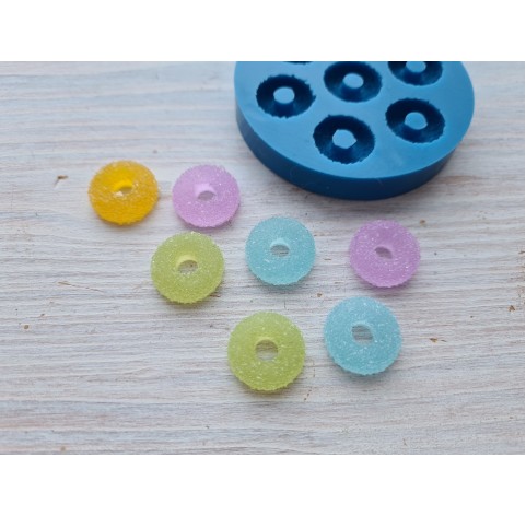 Silicone mold, Sugar rounds, 7 pcs., ~ 1.2 cm