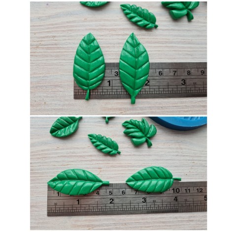 Silicone mold, Set of leaves 5, 6 pcs., ~ 1.5-4.8 cm