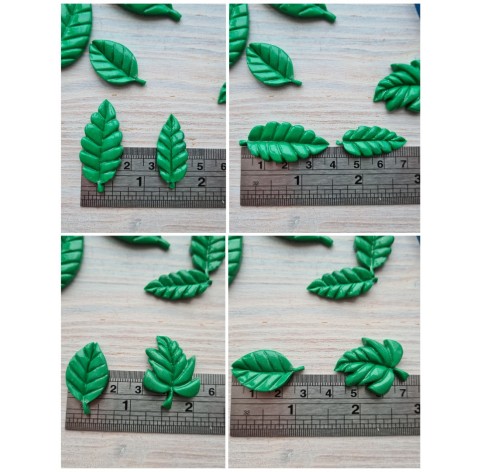 Silicone mold, Set of leaves 5, 6 pcs., ~ 1.5-4.8 cm
