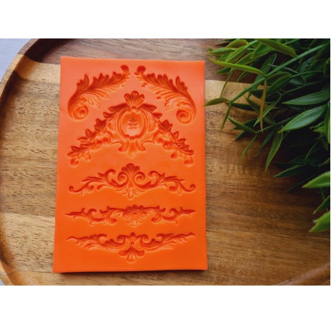 Silicone molds for ornaments, style 1, 6 elements, 5-8 * 2-4.5 cm