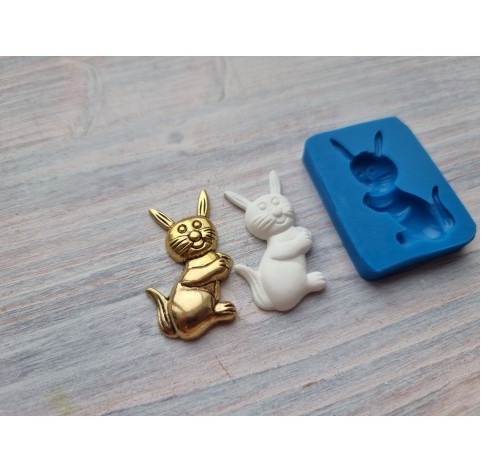 Silicone mold, Bunny, style 2, ~ 1.5*3.5 cm