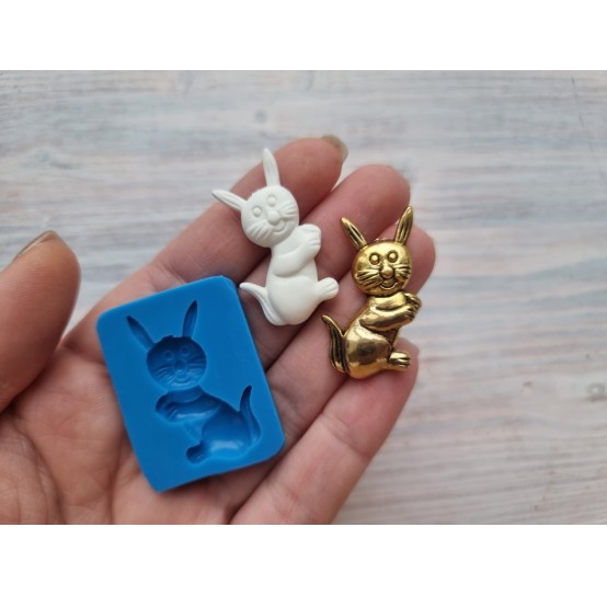 Silicone mold, Bunny, style 2, ~ 1.5*3.5 cm