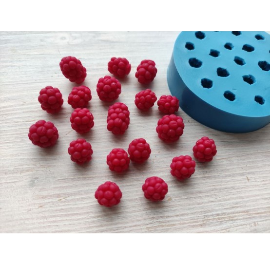 Silicone mold, Handmade raspberry, 19 pcs., ~ H:1.2-2 cm