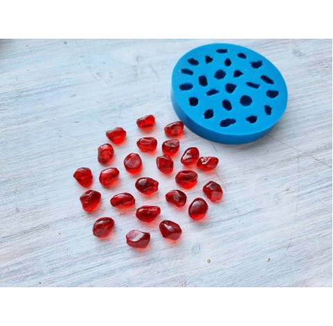 Silicone mold, Pomegranate, 23 elements, ~ 0.8-1.1 cm, H:0.7 cm
