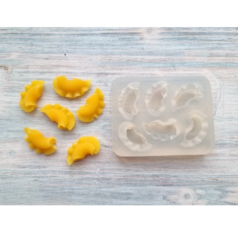Silicone mold, Pasta / macaroni, style 2, 6 pcs., ~ 2.5 cm