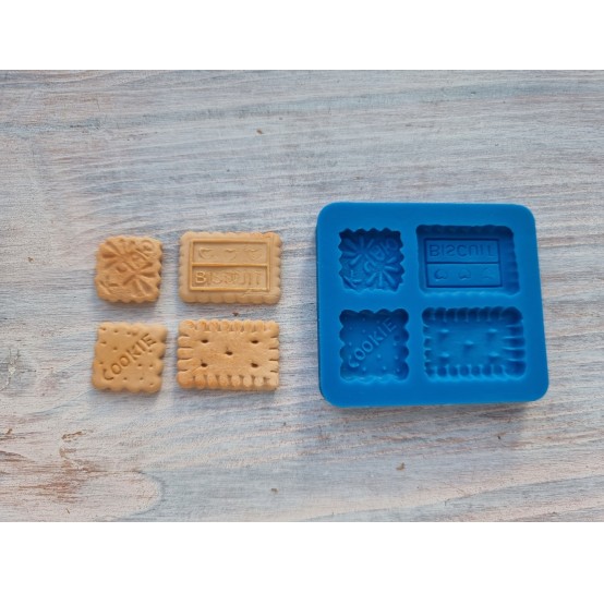 Silicone mold, Set of cookies 6, 4 pcs., ~ 1.5-2.5 cm