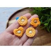 Silicone mold, Сookie set, style 11, 4 elements, ~ 2-2.2 cm, H:0.6 cm