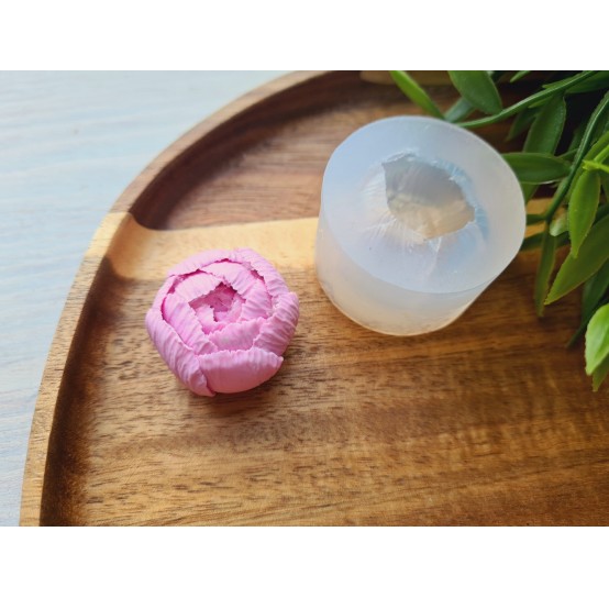 Silicone mold, Peony, style 1, large, ~ Ø 2.8 cm, H:2 cm