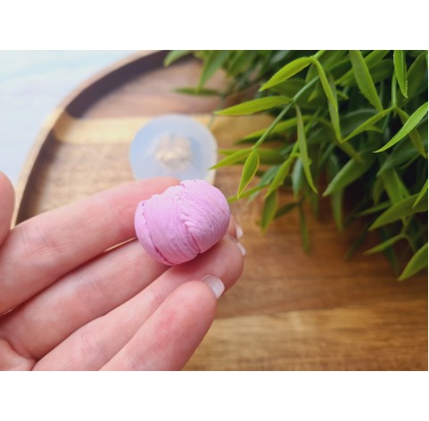 Silicone mold, Peony, style 2, medium, ~ Ø 2.4 cm, H:1.8 cm