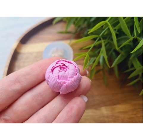 Silicone mold, Peony, style 2, medium, ~ Ø 2.4 cm, H:1.8 cm