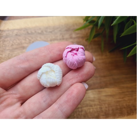 Silicone mold, Peony, style 3, small, ~ Ø 1.7 cm, H:1.5 cm