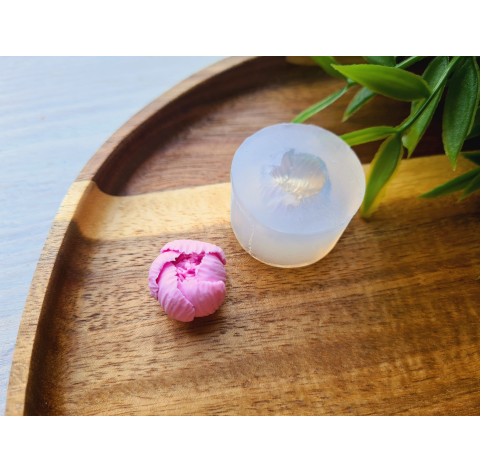 Silicone mold, Peony, style 3, small, ~ Ø 1.7 cm, H:1.5 cm