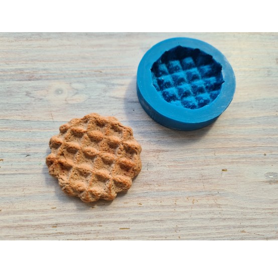 Silicone mold, Waffle 4, round, medium, ~ Ø 4.5 cm