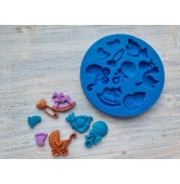 Silicone mold, Children's set 2, 9 pcs., ~ 1-3 cm