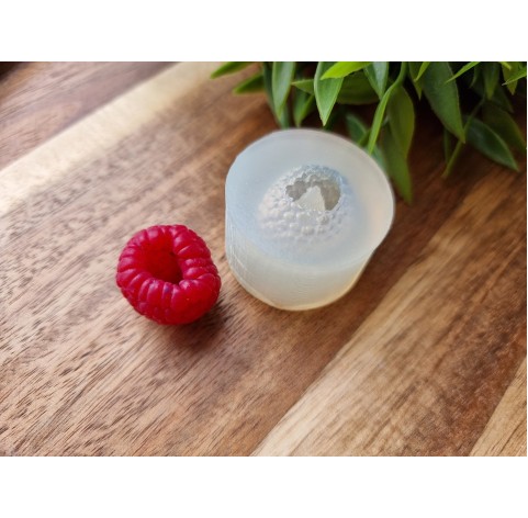 Silicone mold, Realistic raspberry with deep recess, ~ Ø 2-2.2 cm, H:1.8 cm BAKE ONLY in the FORM