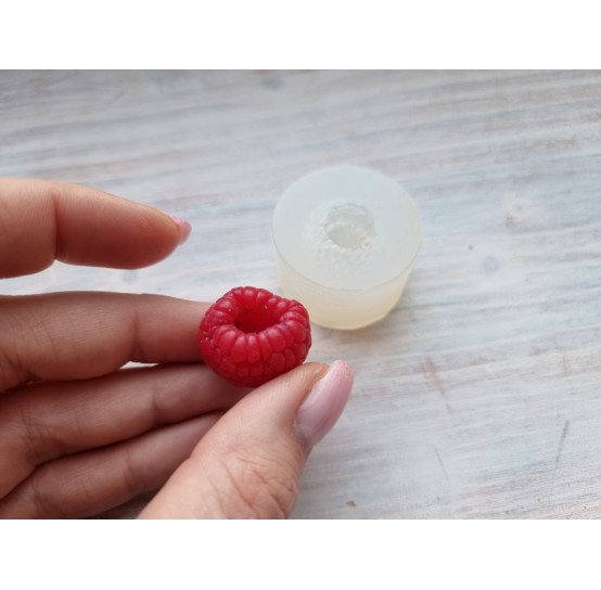 Silicone mold, Realistic raspberry with deep recess, ~ Ø 2.2 cm, H:2 cm BAKE ONLY in the FORM