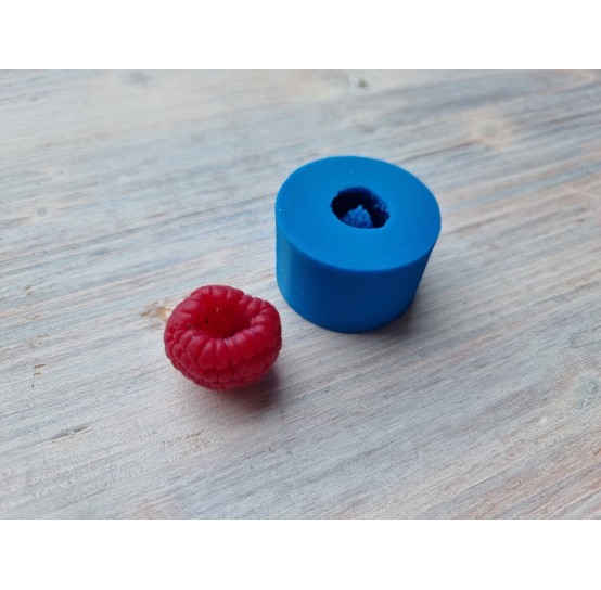 Silicone mold, Realistic raspberry with deep hole, ~ H:2.1 cm, ~ Ø 3 cm, BAKE ONLY in the FORM
