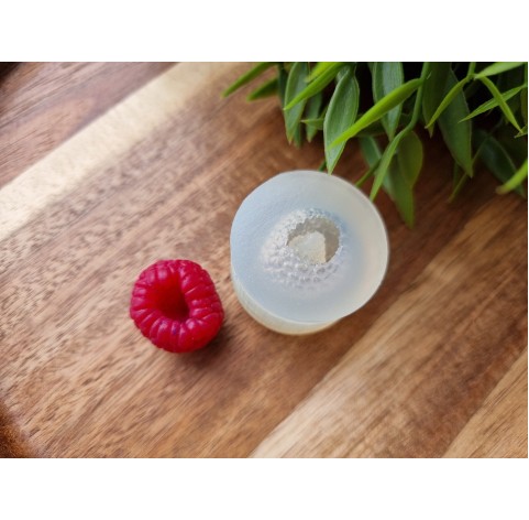 Silicone mold, Realistic raspberry with deep recess, ~ Ø 2-2.2 cm, H:1.8 cm BAKE ONLY in the FORM