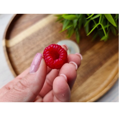 Silicone mold, Realistic raspberry with deep recess, ~ Ø 2-2.2 cm, H:1.8 cm BAKE ONLY in the FORM