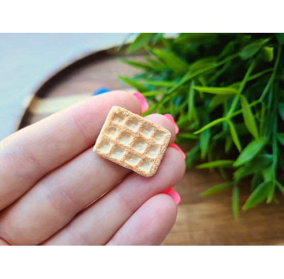 Silicone mold, Waffle, style 14, 4 elements, ~ 1.7*2.2 cm, H:0.3 cm