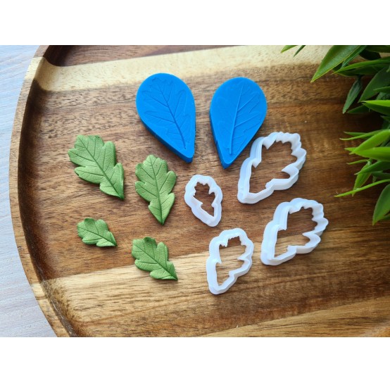 Silicone veiner, Oak leaf, small, set or individually