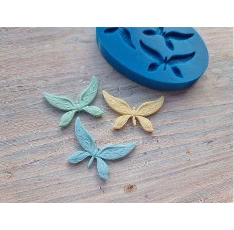 Silicone mold, Graceful butterflies,  3 pcs., - 3*2.6 cm