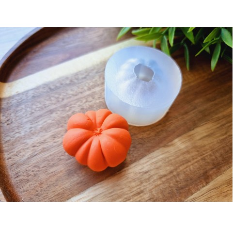 Silicone mold, Pumpkin, style 5, ~ Ø 3.5*3.8 cm, H:2.5 cm