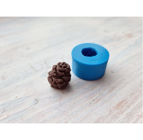 Silicone mold, Pine cone at an angle, style 12, ~ Ø 1.6 cm, H:1.7 cm