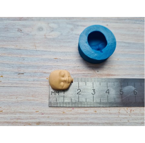 Silicone mold, Doll face 9, ~ 1.3*1.6 cm
