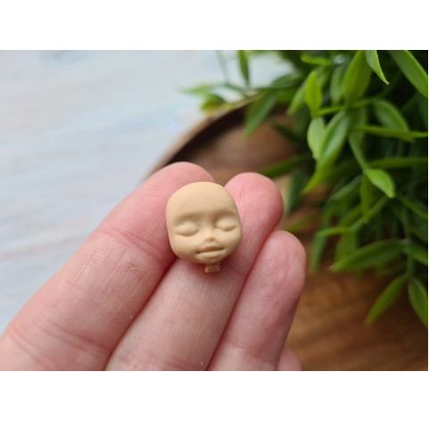 Silicone mold, Doll face, style 9, ~ 1.3*1.6 cm, H:0.8 cm