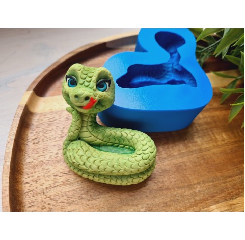 Silicone mold, Snake, ~ 5.1*6.2 cm, H:2.4 cm