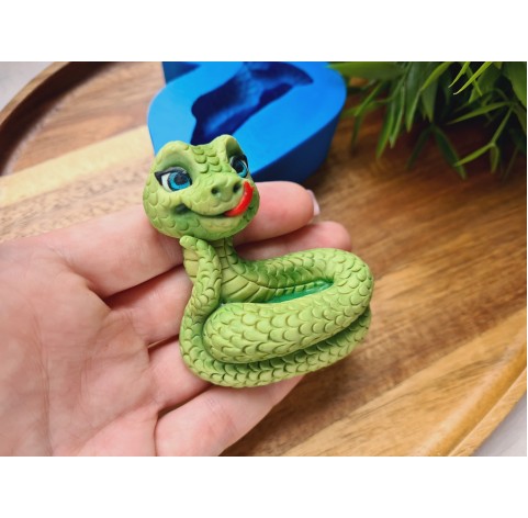 Silicone mold, Snake, ~ 5.1*6.2 cm, H:2.4 cm