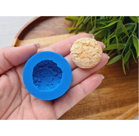 Silicone mold, Full size biscuit, style 48, ~ Ø 3.3 cm, H:1.3 cm