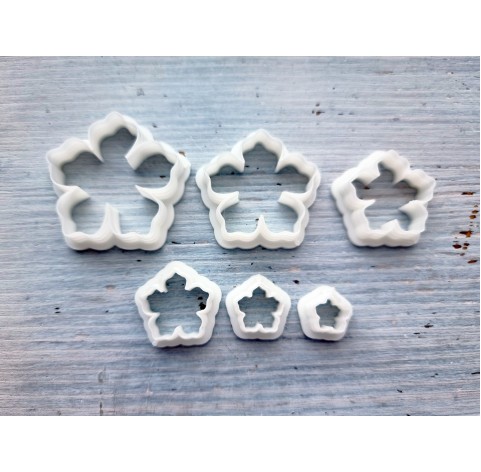 "Flower style 2" one clay cutter or FULL set