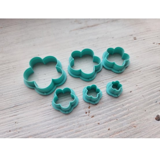 "Flower style 3" one clay cutter or FULL set